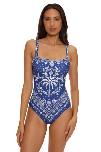 NAVY Erica Bandana One Piece Swimsuit