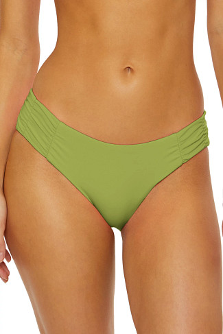 KIWI Shirred Tab Side Hipster Bikini Bottom