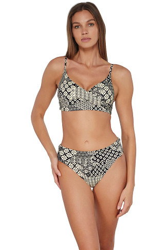 VENICE SEAGRASS TEXTURE Lyla Bralette Bikini Top