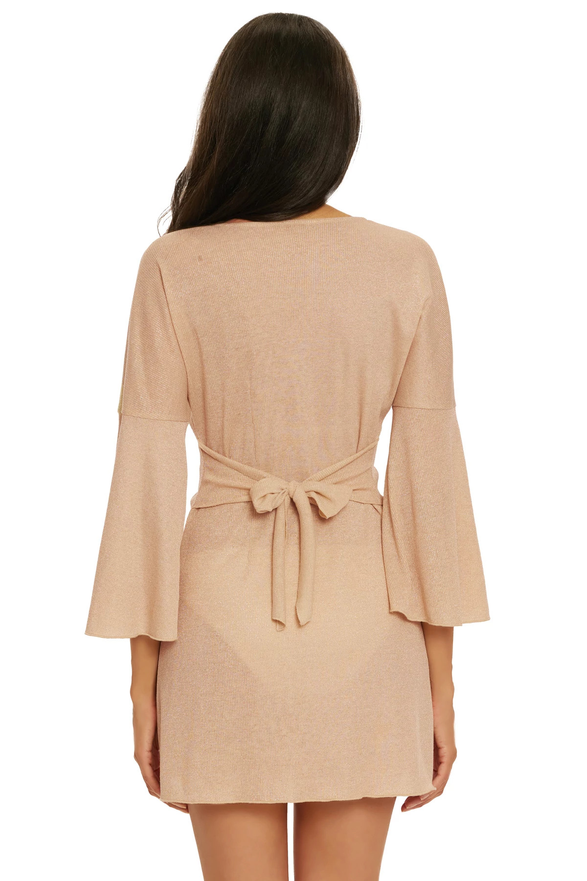 NATURAL/GOLD Shimmering Sands Convertible Tunic image number 2
