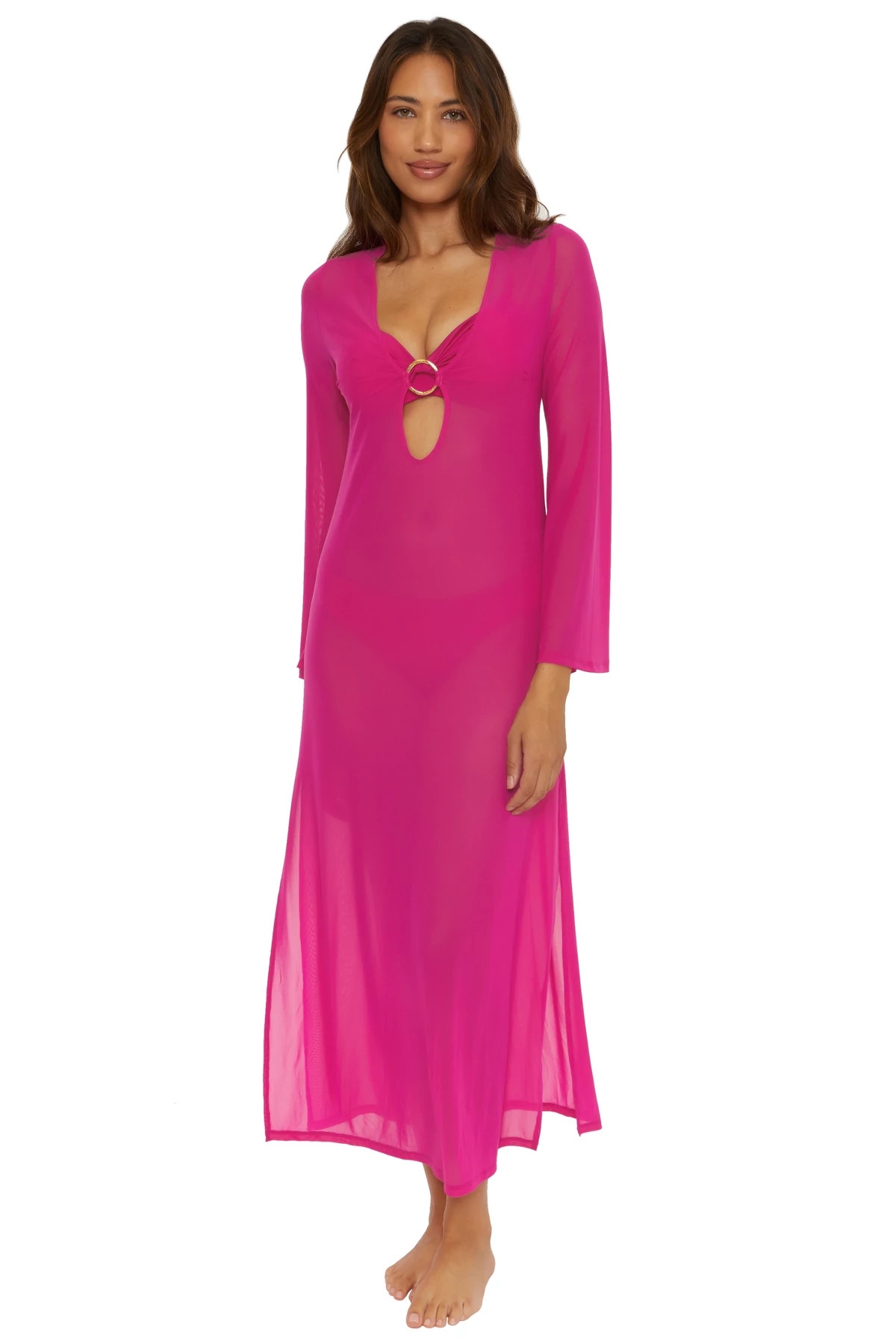 Monaco Mesh Cover Up Maxi Dress image number 1