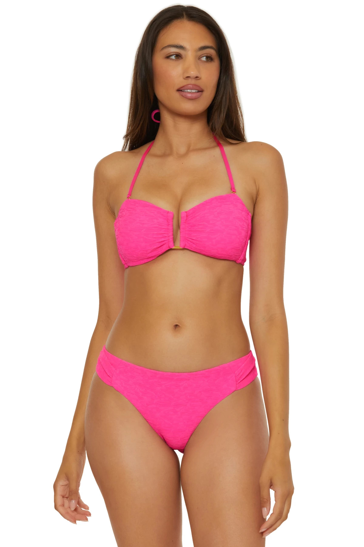 LOVE ALL PINK Indio Bandeau Bikini Top image number 3