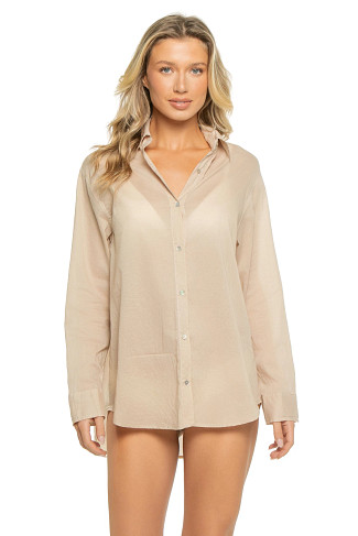 SAND Destinations Oversized Cotton Shirt Dress
