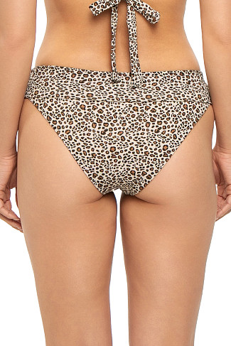 LEOPARD Blake Hipster Tab Side Bikini Bottom