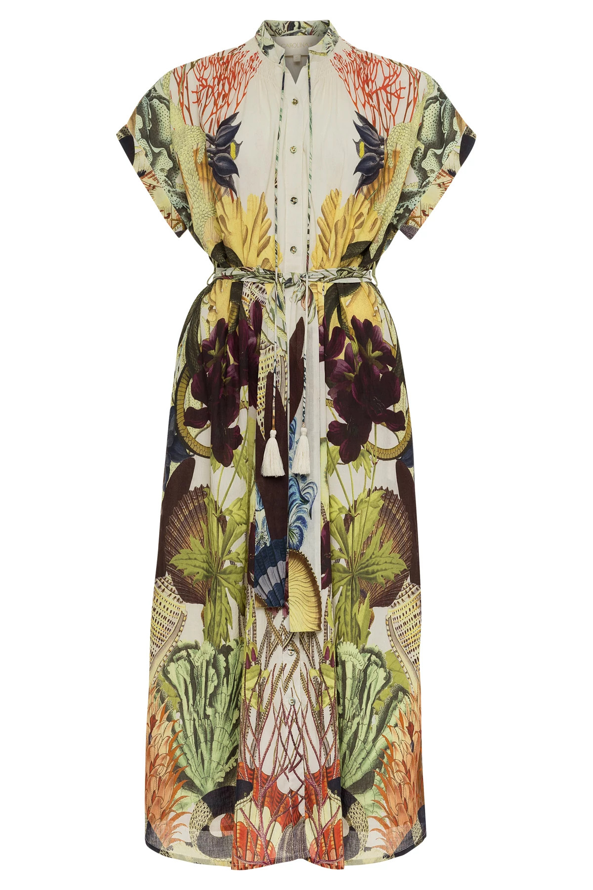 SNAKE SHELLS GARD Valerie Kaftan Dress image number 4