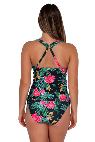 TWILIGHT BLOOMS Elsie Underwire Tankini Top (D+ Cup)