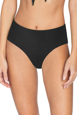 BLACK Ava High Waist Bikini Bottom