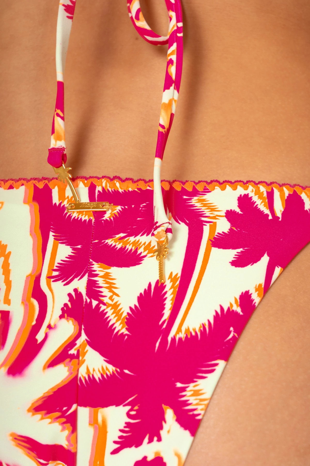 DARK PINK Dreamscape Reversible Bikini Top image number 5