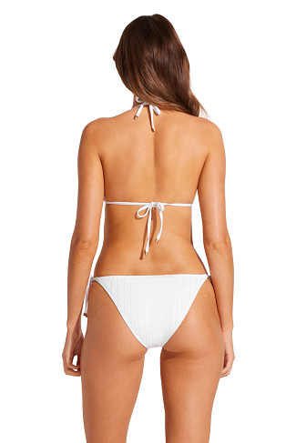WHITE Gia Sliding Triangle Bikini Top