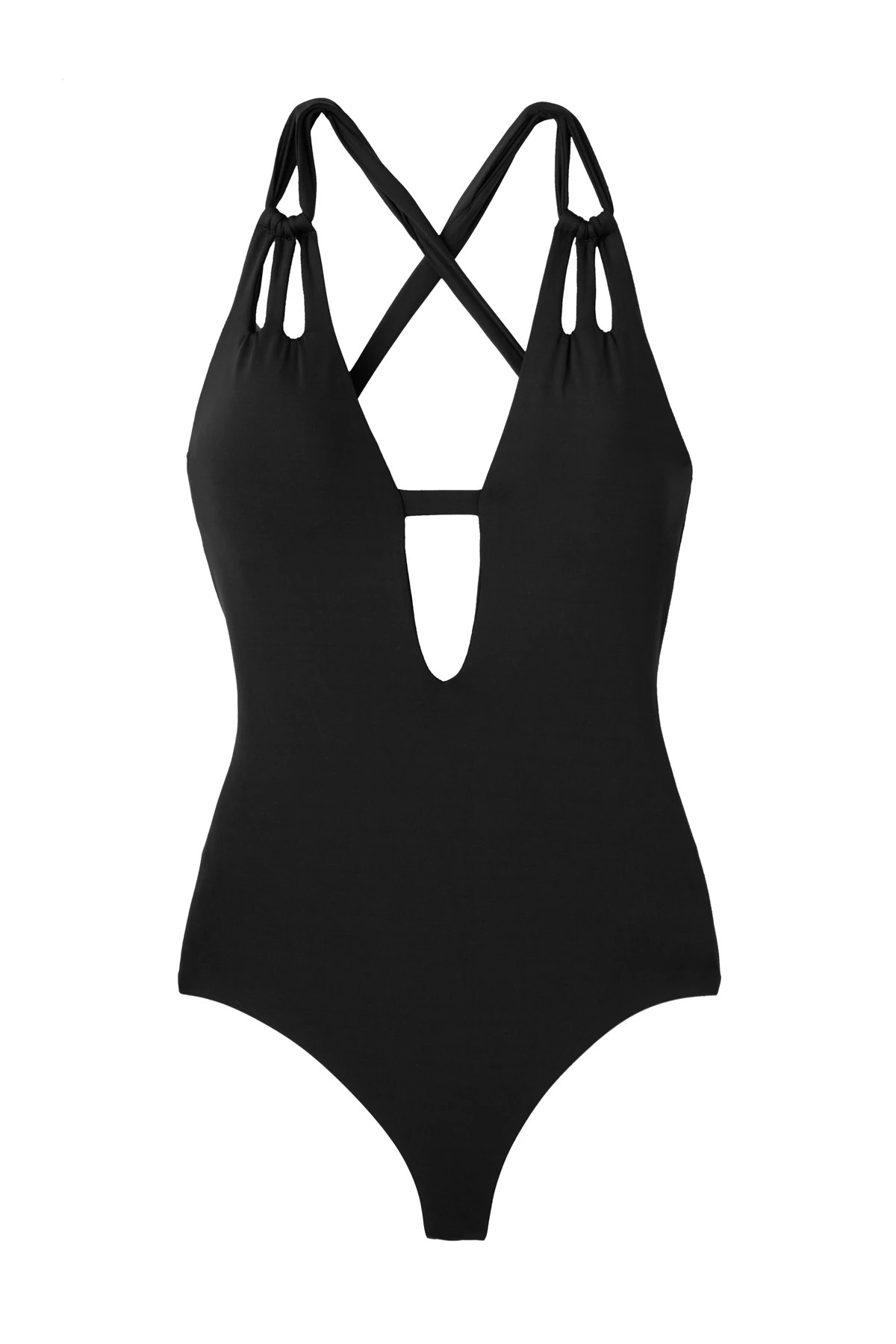 BLACK Skylar Plunge One Piece Swimsuit image number 5