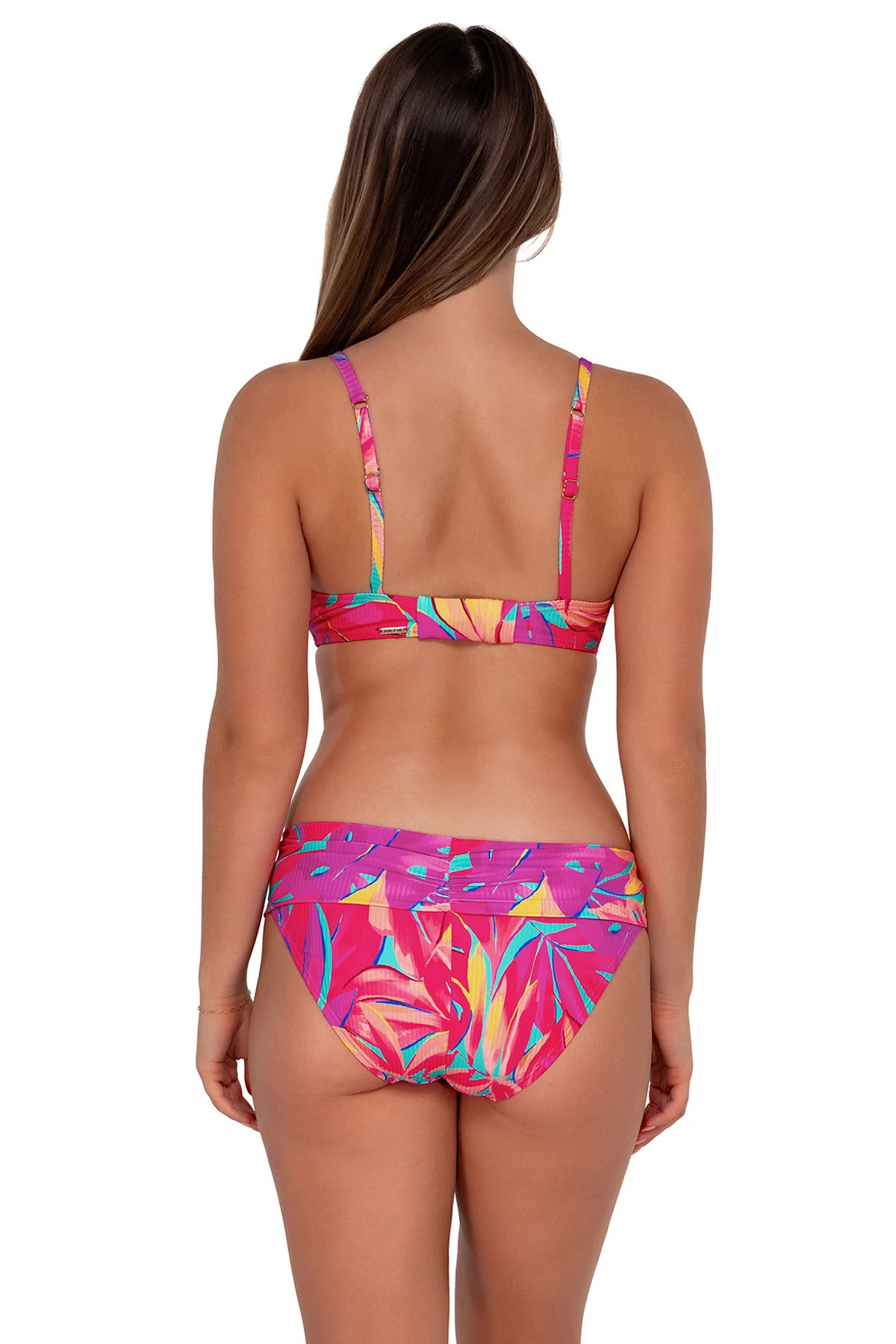 OASIS SANDBAR RIB Kauai Keyhole Underwire Bikini Top (D+ Cup) image number 3