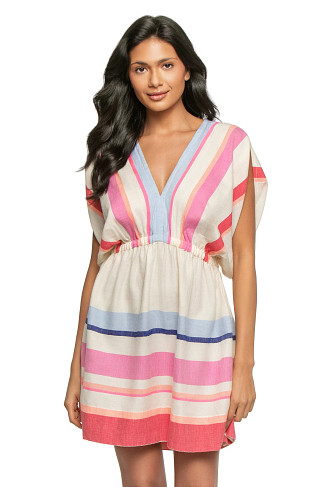 DESITA PINK Alem Plunge Mini Dress Desita Pink