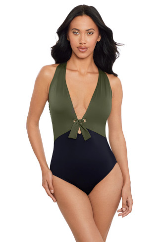 BAMBOO Juxtapose Halle One Piece Swimsuit