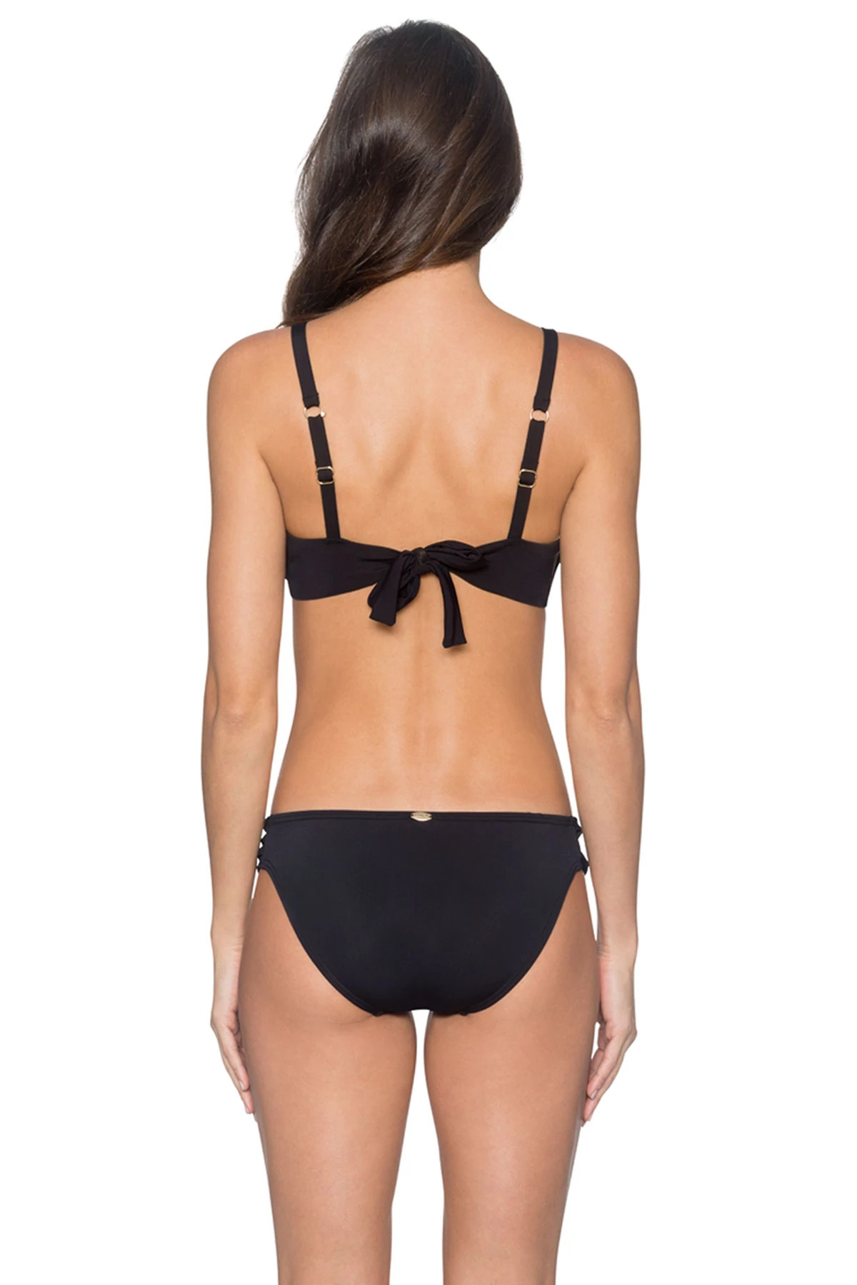BLACK Olivia Bralette Bikini Top (D+ Cup) image number 2