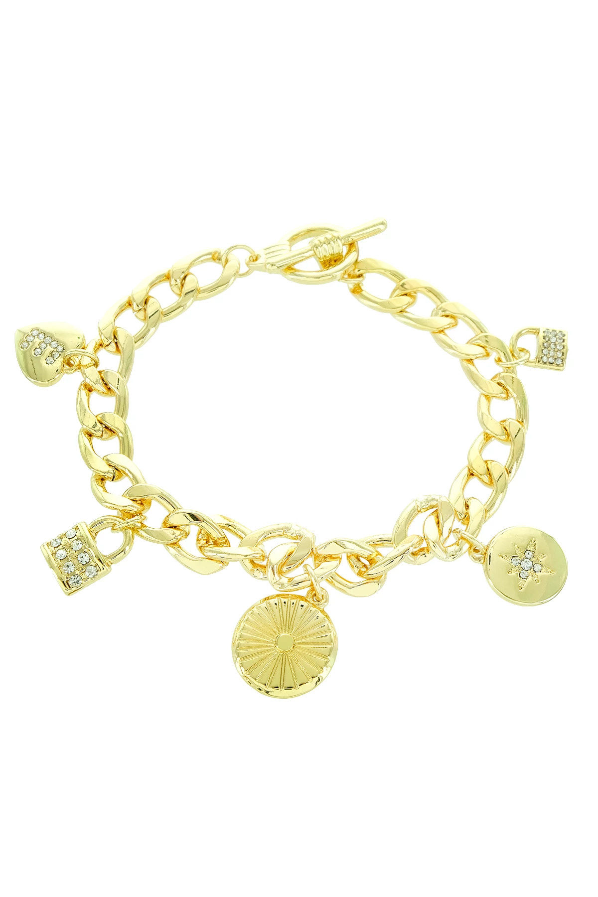 GOLD Cable Chain Bracelet image number 1
