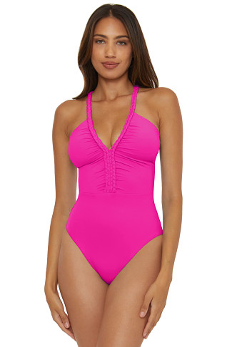 PINK FLAMBE Lake Side One Piece Swimsuit