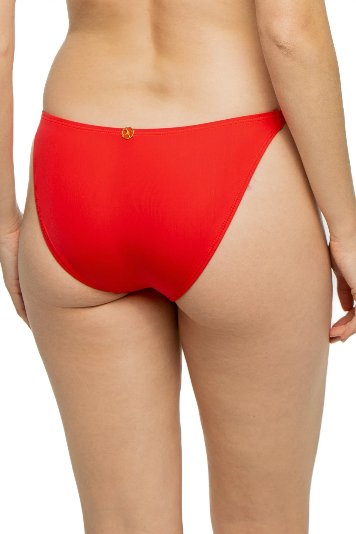 RED POPPY Paula Tab Side Hipster Bikini Bottom image number 2