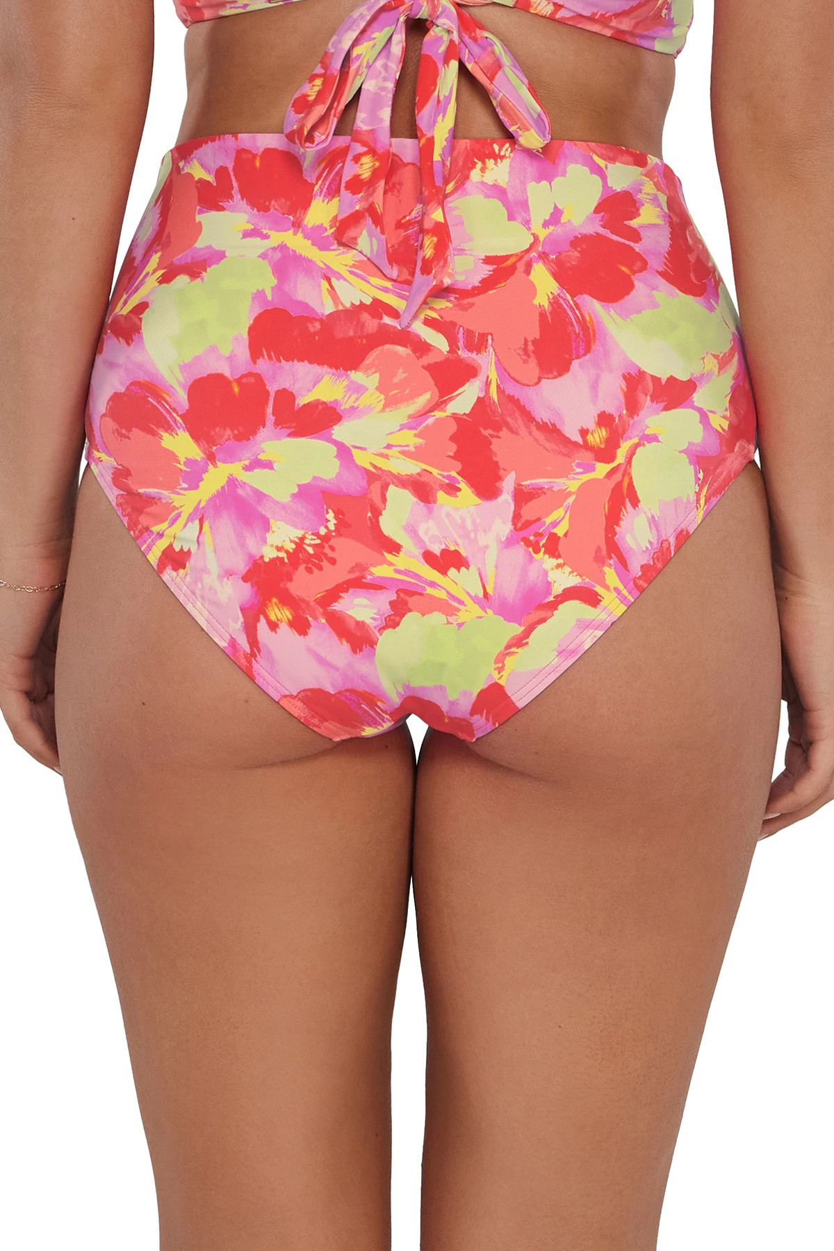BUTTERFLY BEACH Capri High Waist Bikini Bottom image number 4