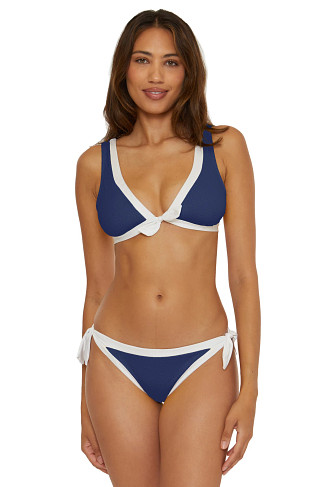 NAVY Courtside Banded Bralette Bikini Top