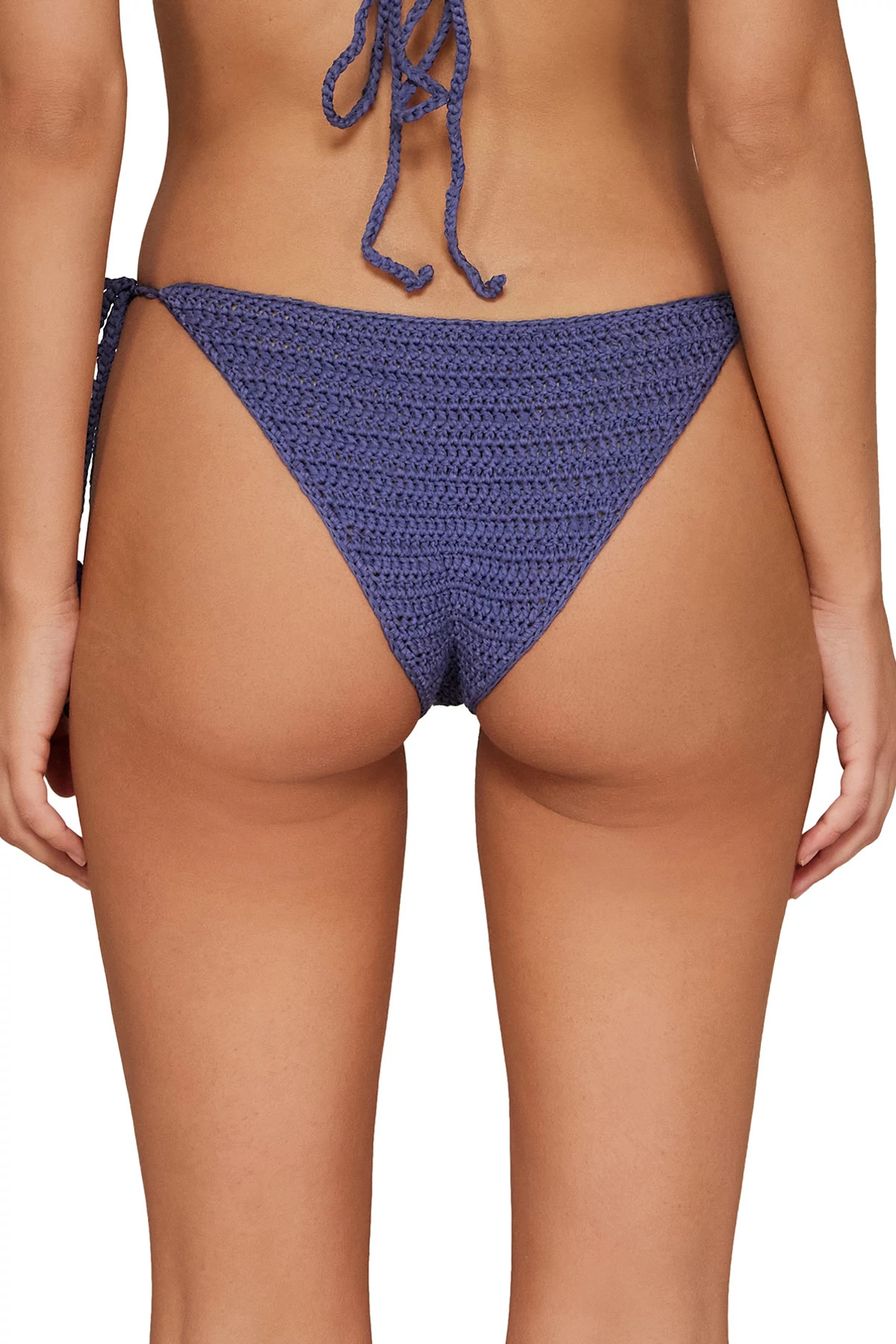 CATALINA BLUE CROCHET Evie Hipster Tie Side Bikini Bottom image number 2