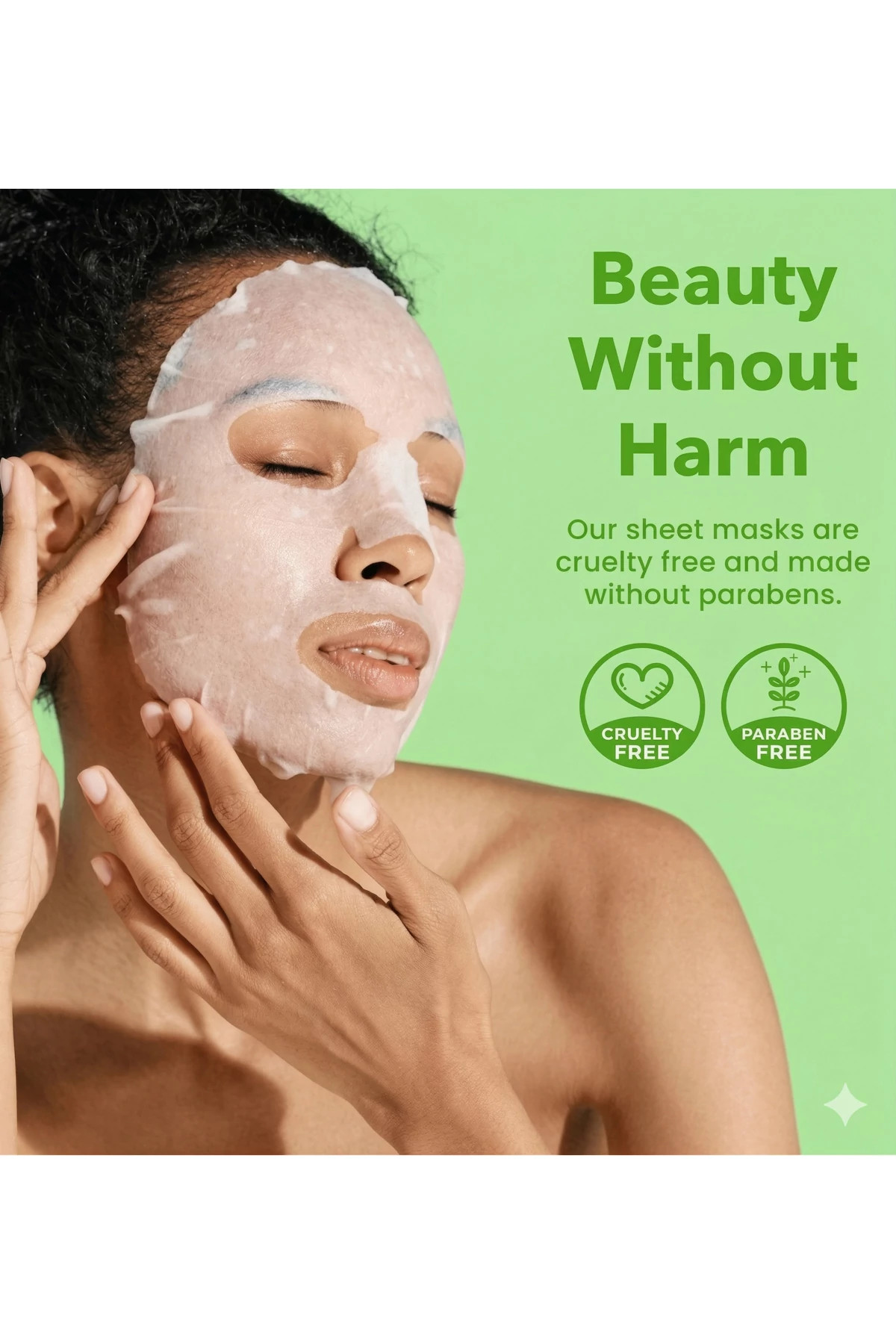 GREEN Press Reset Sheet Face Mask image number 5