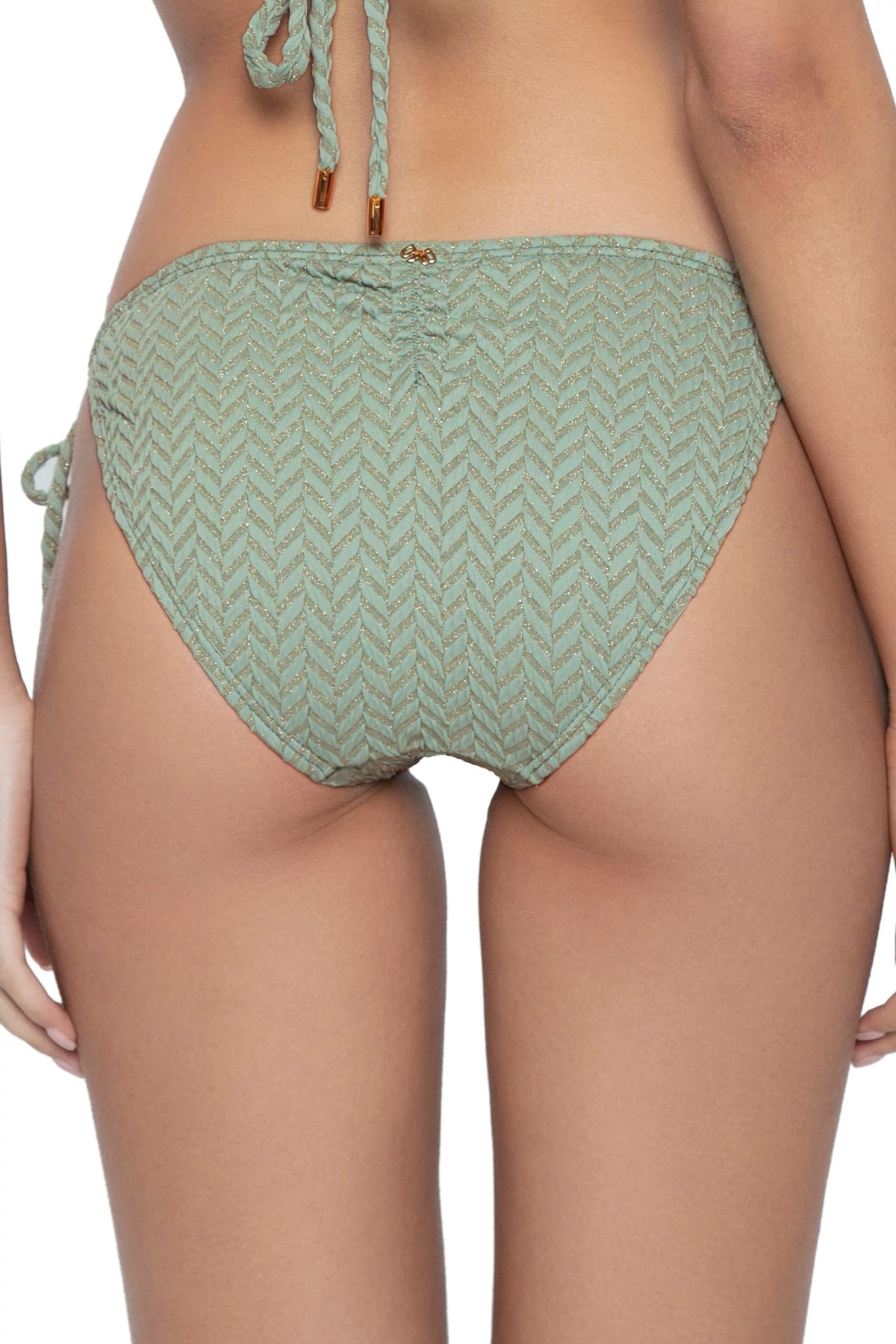 AQUARIUS Detail Tie Side Hipster Bikini Bottom image number 2