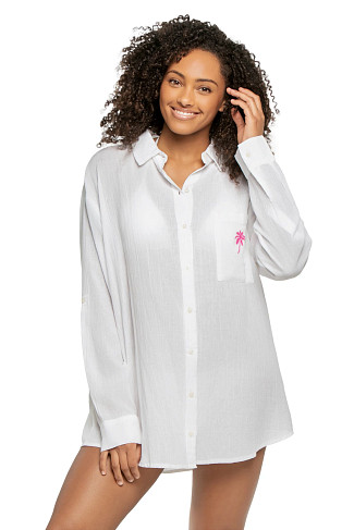WHITE Cotton Boyshirt