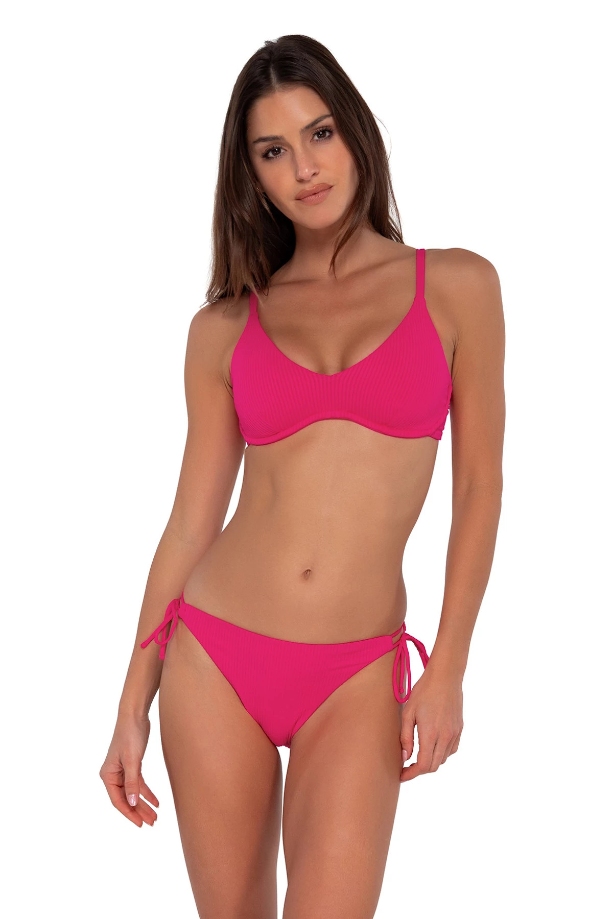 Willa Wireless Bralette Bikini Top (D+ Cup)