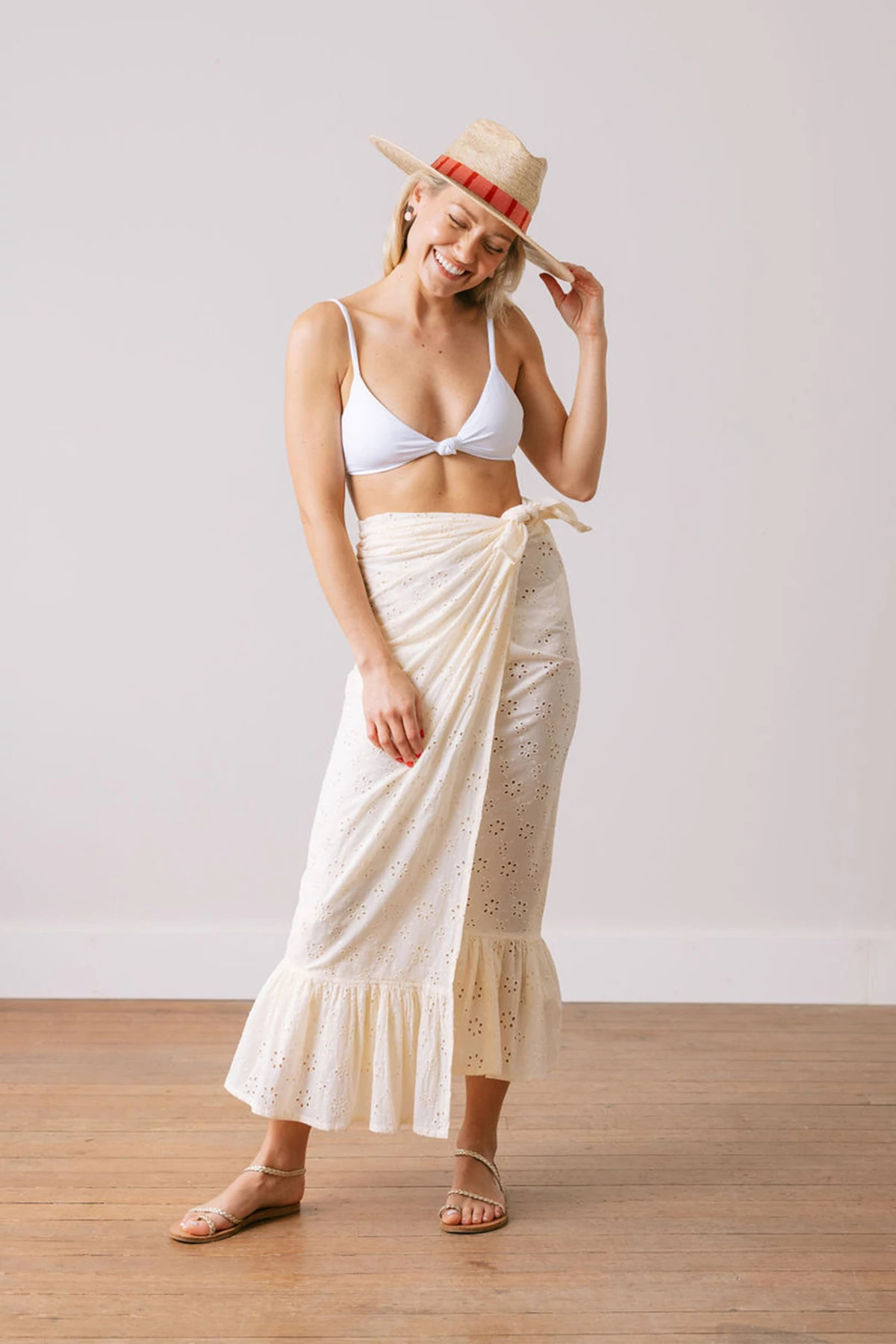IVORY Eyelet Sarong image number 2