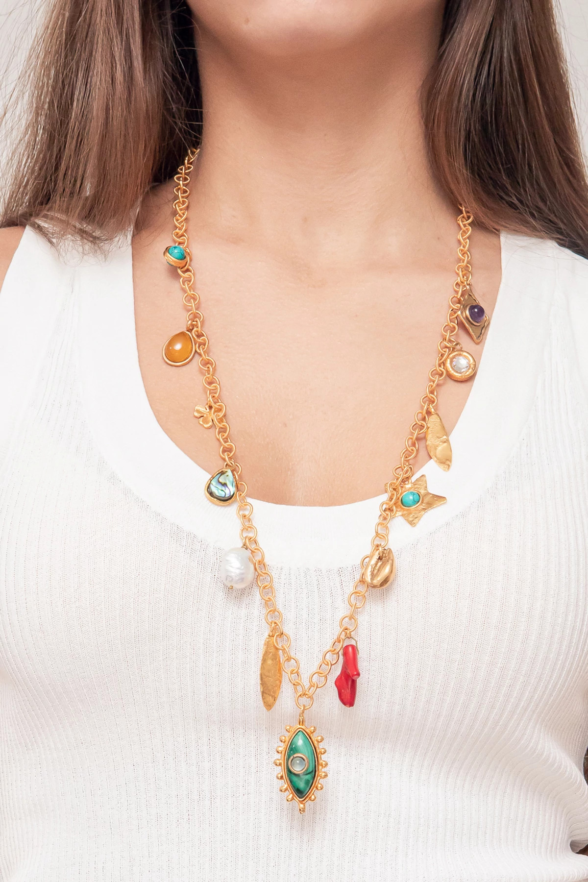 MULTI Gri Gri Char Necklace image number 2