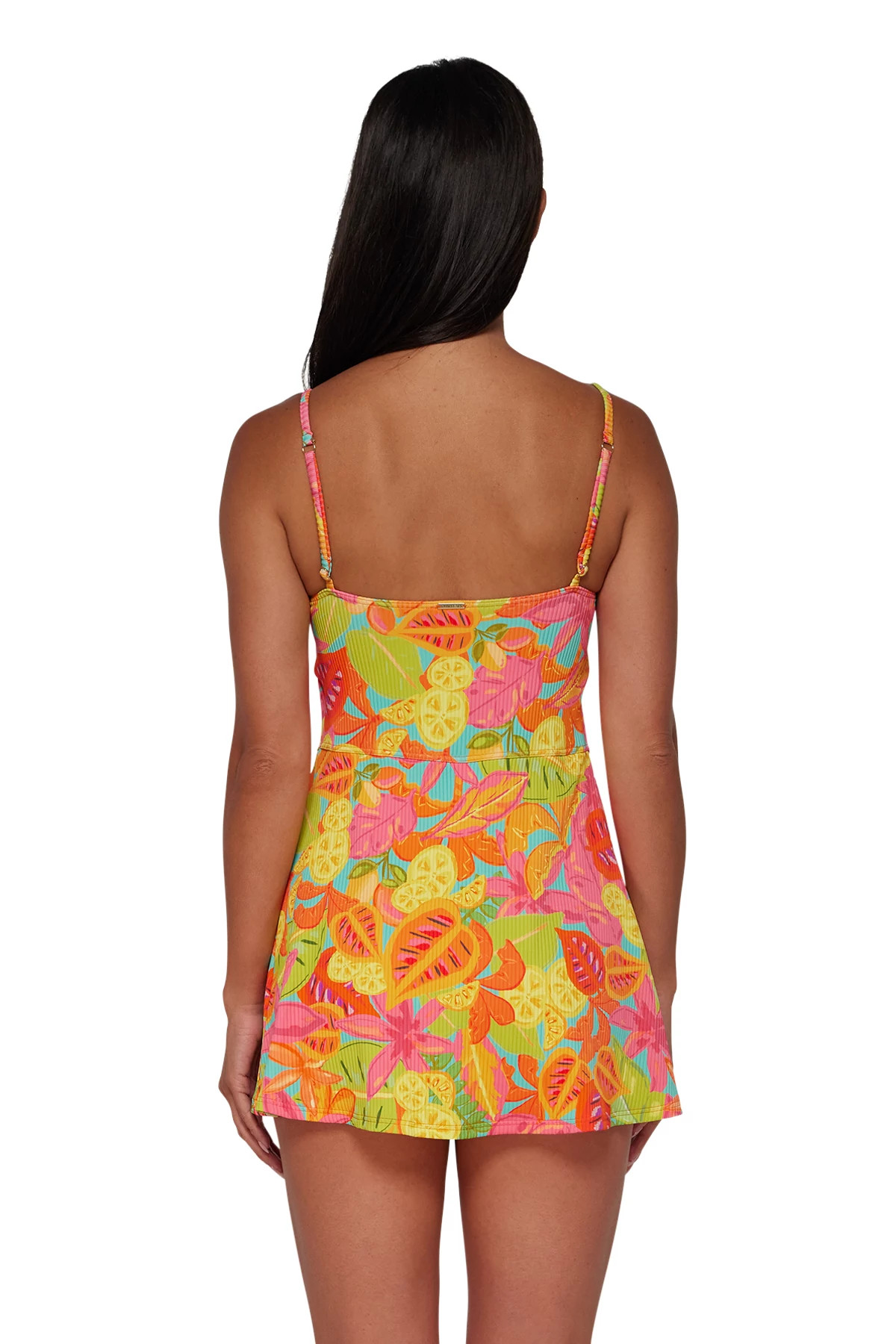 CITRUS GROVE SANDBAR RIB Naomi Swim Dress image number 3