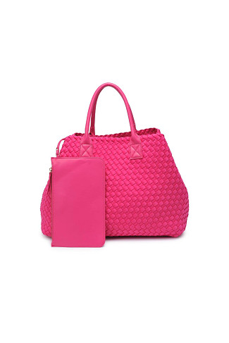 MAGENTA Ithaca Woven Tote