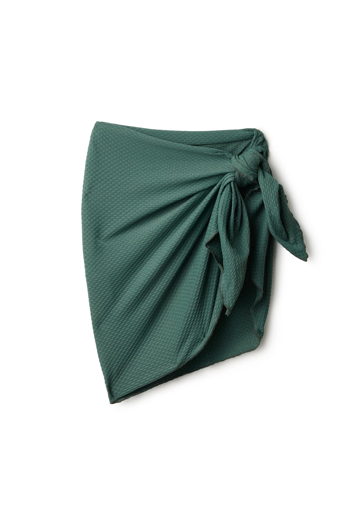 SEA GREEN Alex Textured Short Pareo image number 4