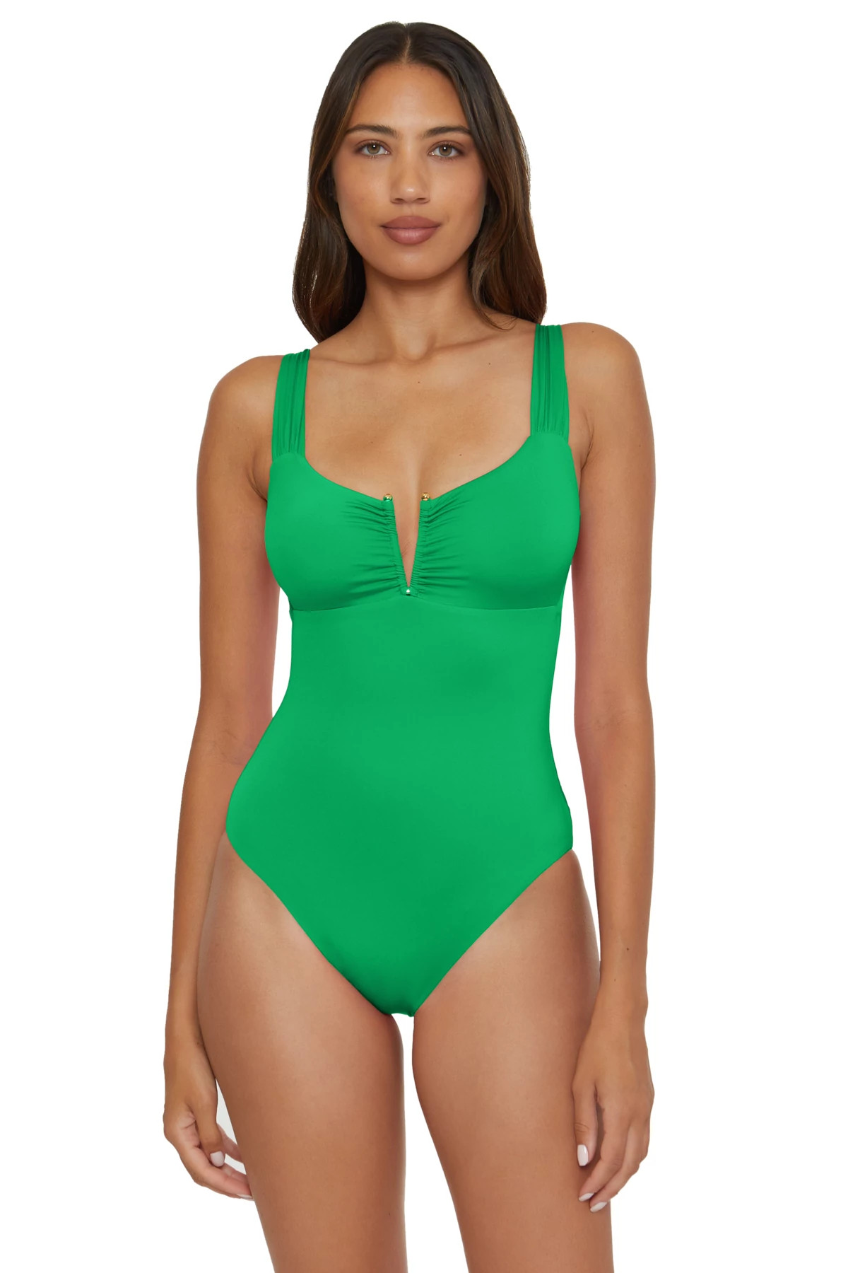 VERDE Viviana V-Front One Piece Swimsuit image number 1