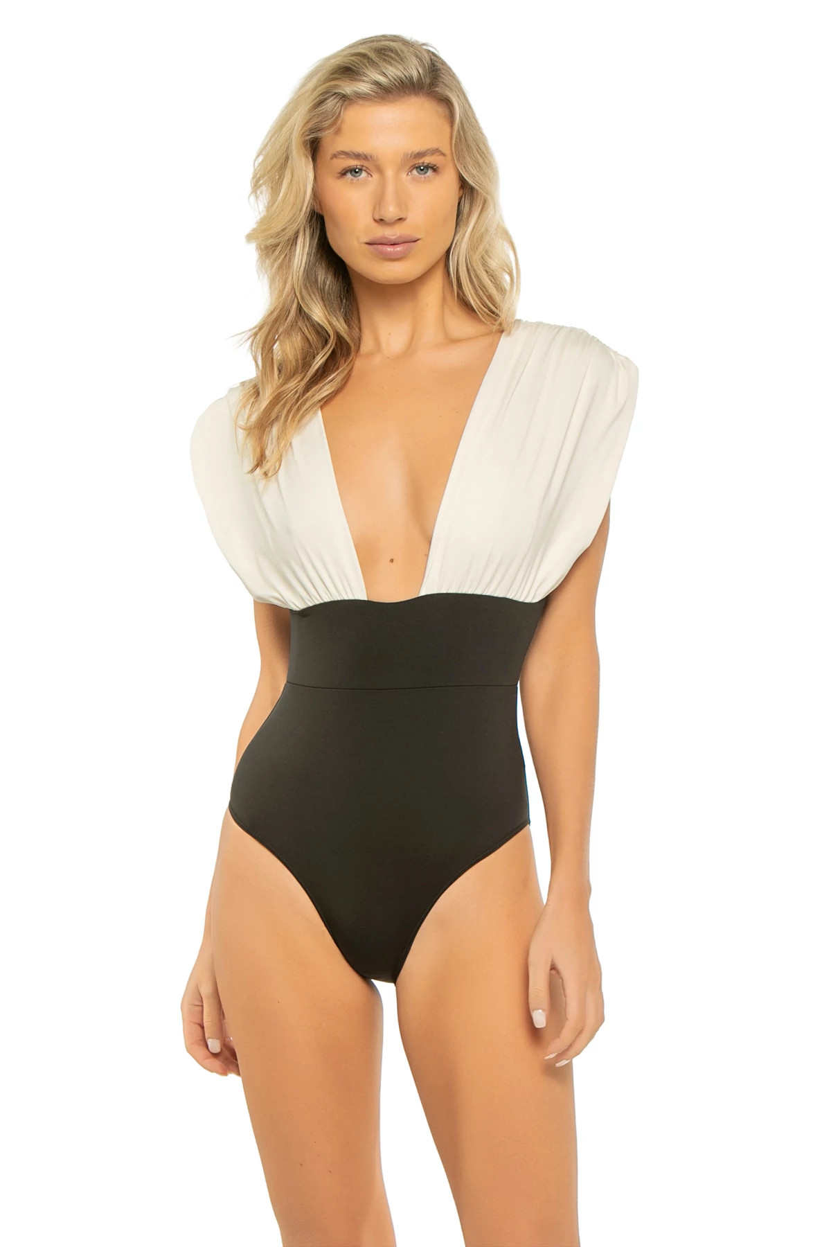 BLACK CREAM Monceau One Piece Swimsuit image number 1