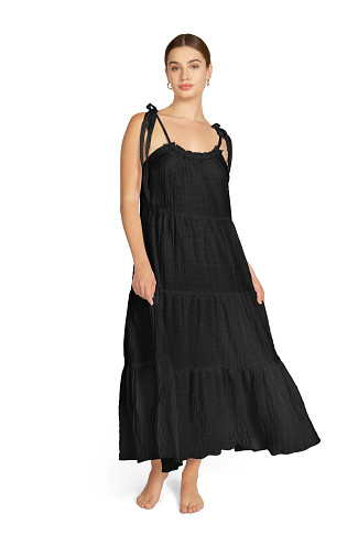 BLACK Fiona Long Line Maxi Dress