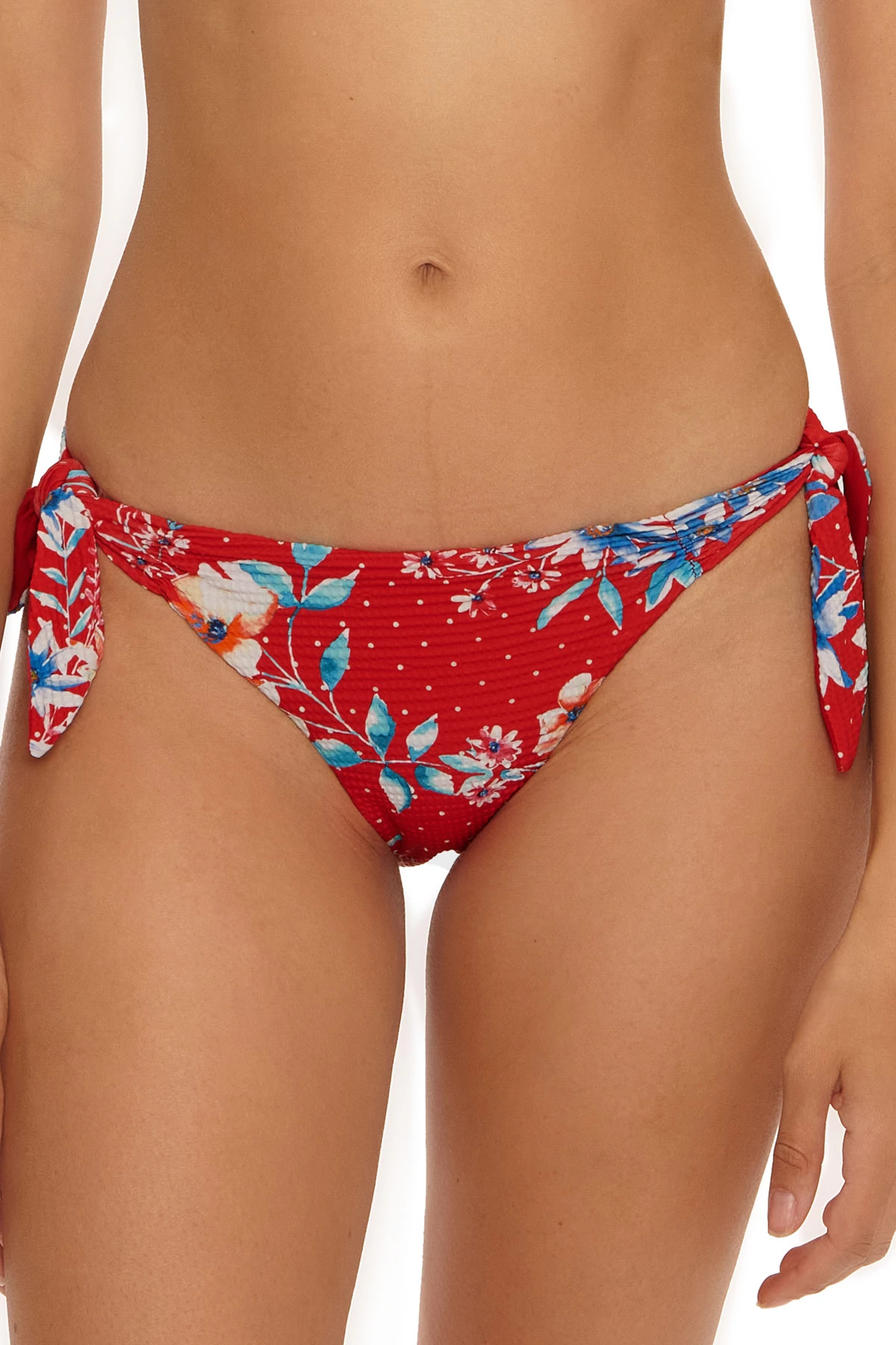 MULTI Floral Tie Side Bikini Bottom image number 1
