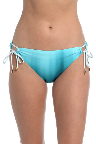 TURQUOISE Ombre Loop Tie Side Hipster Bikini Bottom