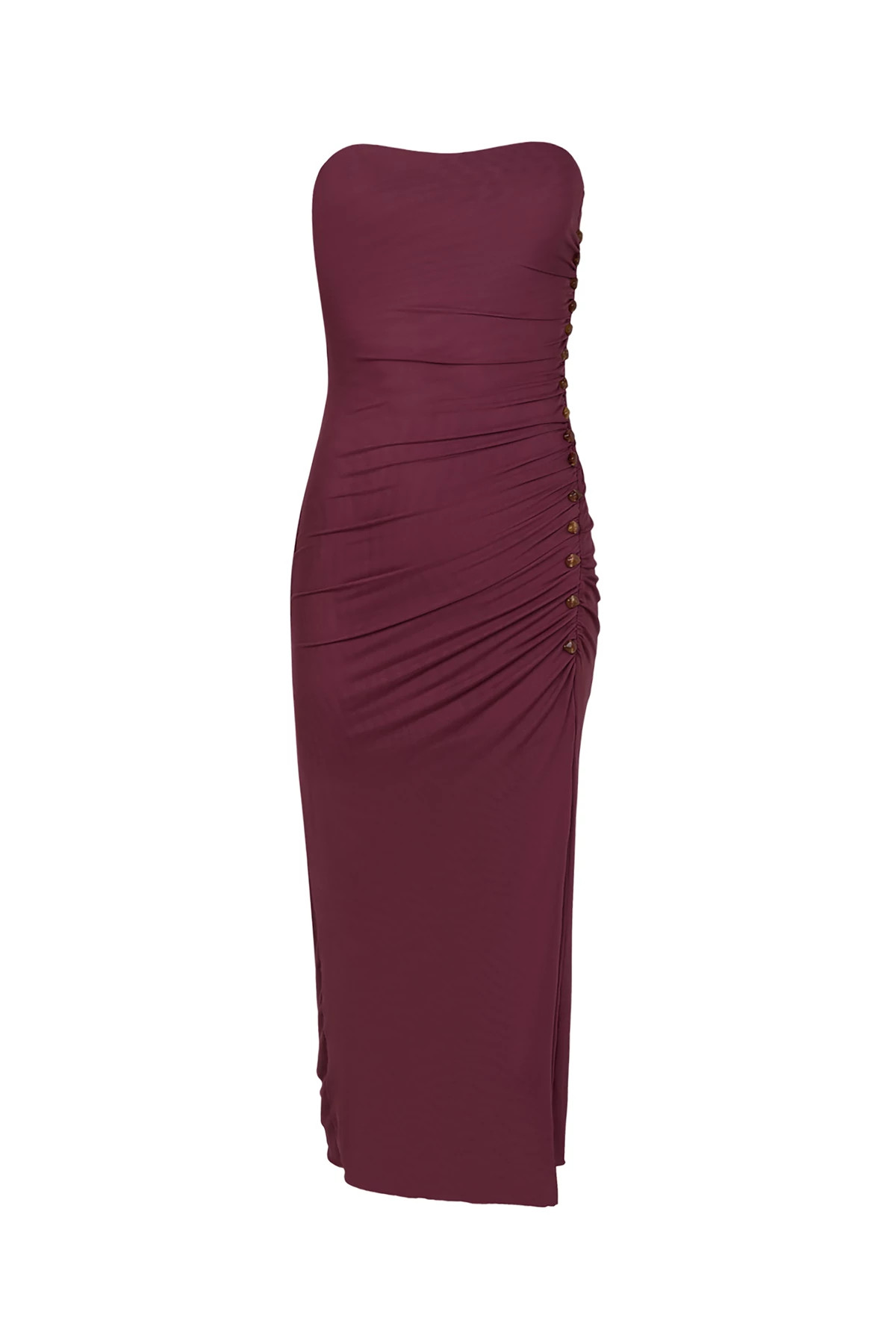 PURPLE Nolan Mesh Midi Dress image number 3