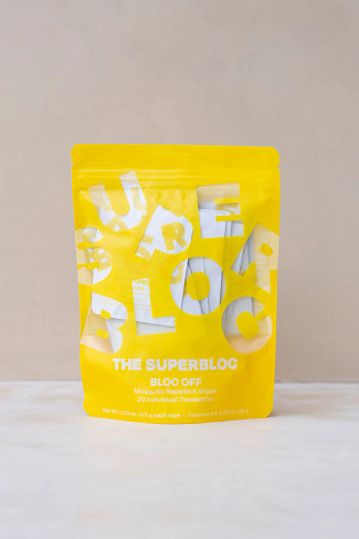 YELLOW Bloc Off Mosquito Repellent Wipes