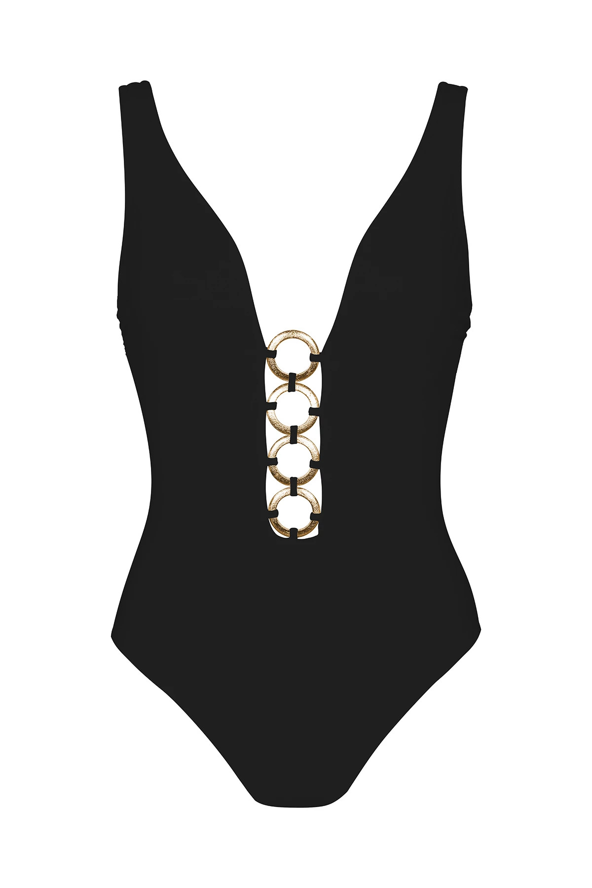 BLACK Luca Plunge One Piece Swimsuit image number 3