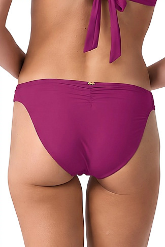 MERLOT KISS Scalloped Lace Hipster Bikini Bottom