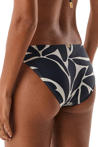 LEAFSCAPE BLUE Leaf Print Hipster Bikini Bottom