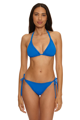 TRUE BLUE Bella Scalloped Triangle Bikini Top