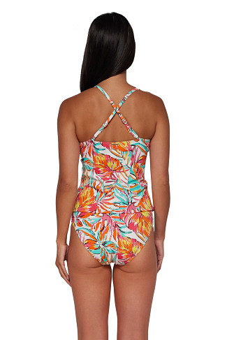 PALM SERENADE SANDBAR RIB Simone Convertible Strap Tankini Top