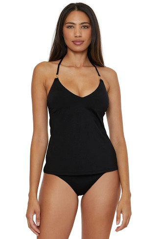 BLACK Monaco Halter Tankini Top