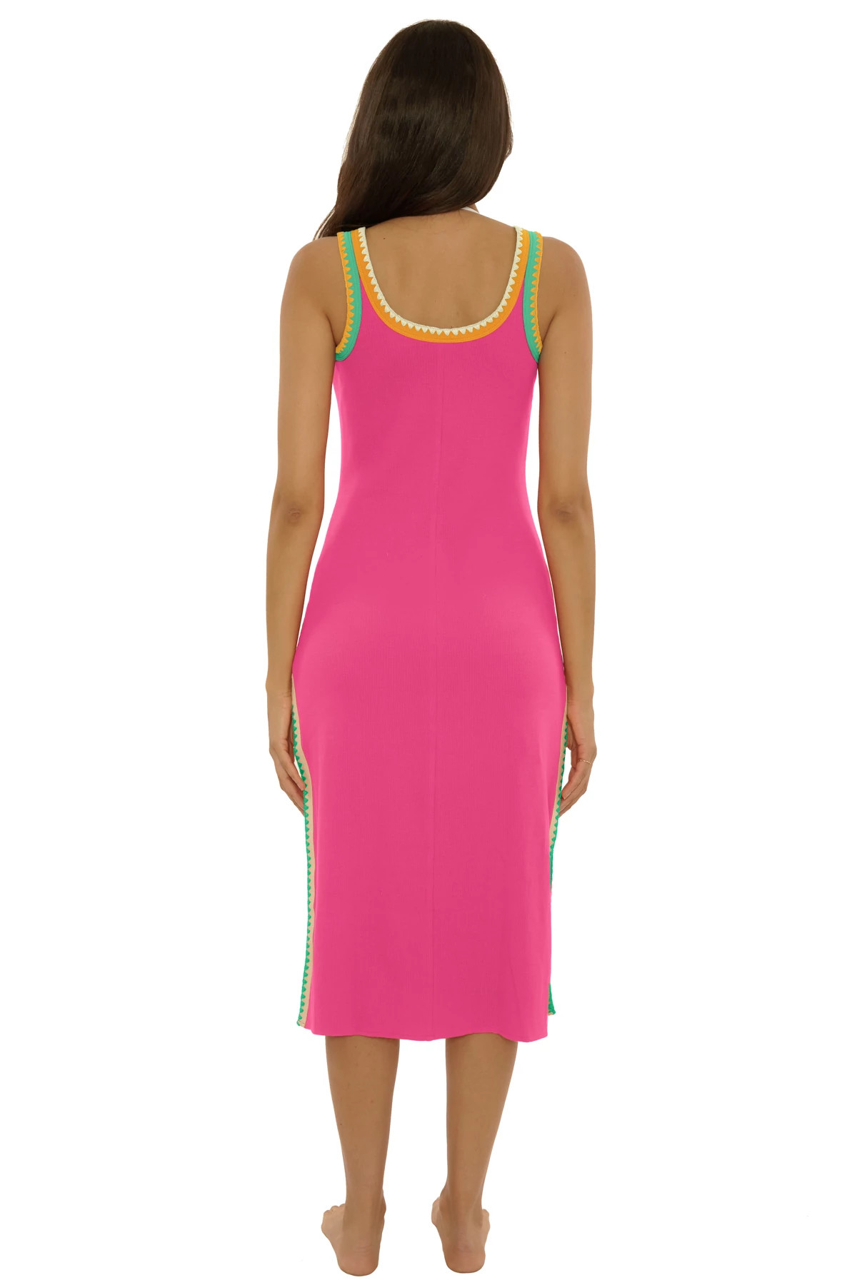 BERRY PINK Avila Midi Dress image number 2