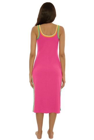 BERRY PINK Avila Midi Dress