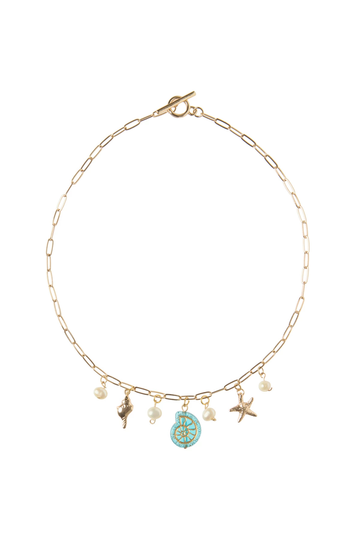GOLD Coastal Charm Necklace image number 1