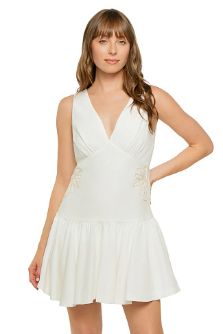 WHITE Palm Mini Dress